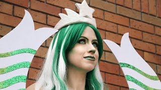 DISFRAZ de la SIRENA DE STARBUCKS  Halloween DIY  Superholly [upl. by Penrod]