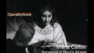 Maria Callas during the Rehearsals of Alceste Scala 1954 Rare Video [upl. by Tricia]