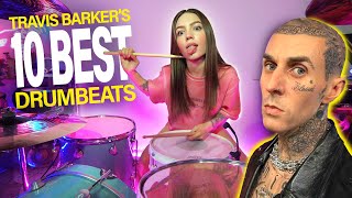 10 BEST Travis Barker DRUMBEATS  blink182 Drum Medley Cover by Kristina Rybalchenko [upl. by Nevaeh772]