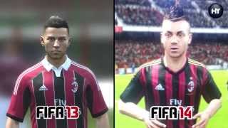 FIFA 14 vs FIFA 13  Spielergesichter FULLHD [upl. by Zsa Zsa782]