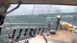 North Atlantic storm up to 60 knots 11 Beaufort [upl. by Seamus696]