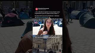 quotQuils envoient la police on ne bougera pas quot 🇵🇸  En direct de la Sorbonne [upl. by Annavahs]