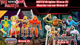 Masters of the Universe Origins Wave 15 Cartoon Collection amp Fan Favorite  Masterverse Wave 11 [upl. by Yngad]