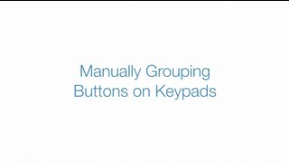 Manually Grouping Buttons on Insteon Keypads [upl. by Jessica]