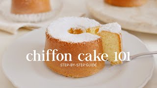 CHIFFON CAKES 101 mini vanilla chiffon cakes [upl. by Alyakam]