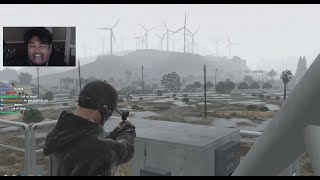 Jay Hobbs wipes the PD with his PTSD gun to save his friend  GTA NoPixel 40 [upl. by Rasla]