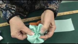 How to make a Ribbon Rose [upl. by Htiderem]