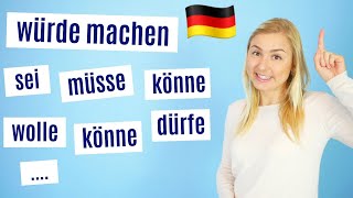 Grammatik Konjunktiv I  indirekte Rede │ Deutsch lernen B1C1 [upl. by Sheets]