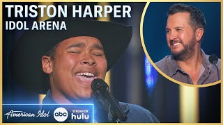 Triston Harper Sings Original Song quotWrapped Up In Jesusquot Written By Churchgoer  American Idol 2024 [upl. by Akirdnuhs357]