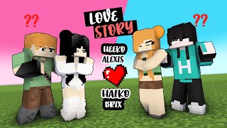 EPISODE 1 The beginning Love Story of Heeko and Alexis amp Haiko and Brix Minecraft Animation [upl. by Wit]