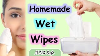 How To Make Wet Wipes For Face At Home  DIY Wet Wipes [upl. by Lindly]