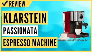 KLARSTEIN Passionata 15 Rossa Espresso Machine Review [upl. by True]