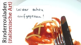 Rezept  Italienische Rinderrouladen Red Kitchen  Folge 05 [upl. by Dracir]