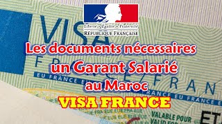 les documents nécessaires pour un garant salarié au MAROC  VISA CAMPUS FRANCE [upl. by Saul]