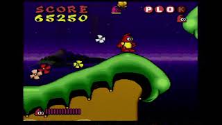 Plok SNES gameplay [upl. by Ressler]