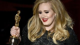 Adele Interview at Oscars  Adele Wins Best Song Oscar for Skyfall [upl. by Titos291]