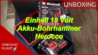 Einhell 18V AkkuBohrhammer Herocco  Unboxing Planet [upl. by Ahsrats]