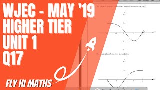 GCSE Maths Revision  WJEC May 2019 Higher Tier Unit 1 NonCalculator  Question 17 [upl. by Nosnaj]