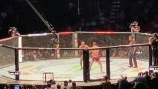 Kamaru Usman KOs Jorge Masvidal crowd reaction [upl. by Woodring]