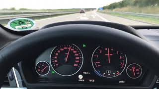 ทดสอบความเร็ว BMW 420i Convertible บนถนน Autobahn Germany [upl. by Nekciv503]