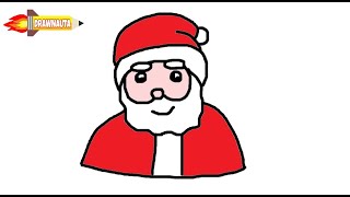 How to Draw Santa Claus Easy [upl. by Auhesoj]