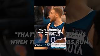 Wolves Knicks Feud 😬 shorts nba [upl. by Peder]