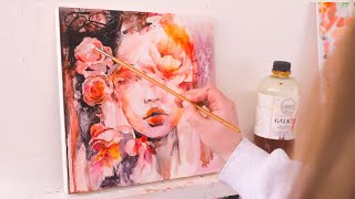 Expressive portrait painting tips💞 [upl. by Eelyram]