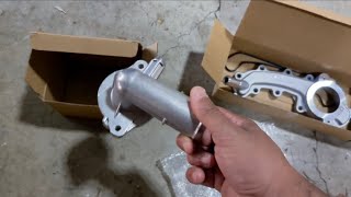 Allmotorparts Aluminum Jeep Grand Cherokee Thermostat and Dorman Aluminum Crossover Pipe Cover [upl. by Tori295]