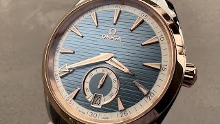 Omega Seamaster Aqua Terra 150M Small Seconds 22022412103001 Omega Watch Review [upl. by Shelby583]