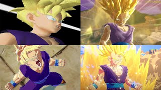 Evolution of Super Saiyan 2 Gohan Transformation [upl. by Mera]