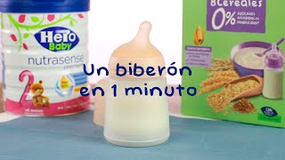 Cómo preparar biberón con cereales  Hero Baby [upl. by Cleodal]