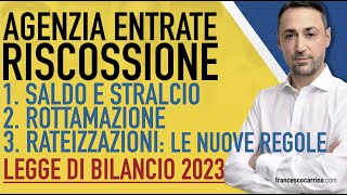 CARTELLE AGENZIA ENTRATE RISCOSSIONE 2023 TUTTE LE OPZIONI E LE NOVITA PREVISTE DALLA LEGGE [upl. by Amein]