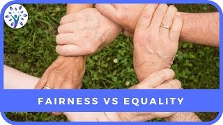 THE DIFFERENCE BETWEEN FAIRNESS amp EQUALITY  Tips for a Happier Life [upl. by Nesahc235]