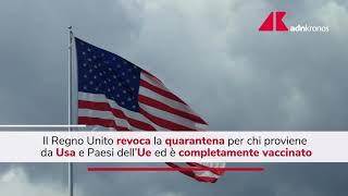 Stop a quarantena per vaccinati Usa e Ue che arrivano in Inghilterra [upl. by Odnesor]