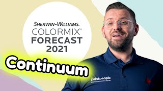 2021 COLOR TRENDS  SHERWIN WILLIAMS COLOR PALETTES  CONTINUUM [upl. by Ttennej563]