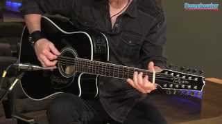 Takamine EF381SC 12string Acousticelectric Guitar Demo  Sweetwater Sound [upl. by Llednil382]