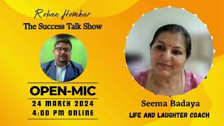 Open Mic  Film and Comedy  Andaz Apna Apna  Seema Badaya  laughter coach Jaipur  Rohan Homkar [upl. by Mian]