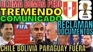 ATENCIÓN LA FIFA DESCUBRE DOCUMENTOS Y ELIMINÓ SELECCIONES NUEVO RECLAMO Y COMUNICADO PERÚ SORPRENDE [upl. by Derraj]