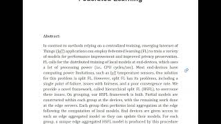 A Joint Communication and Learning Framework for Hierarchical Split Federated Learning [upl. by Enaed993]