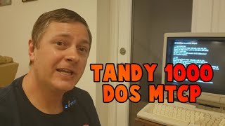 RetroTutorial Configuring mTCP on the Tandy 1000 HX and telnetFTPmutt on the Raspberry Pi [upl. by Ilatfen]