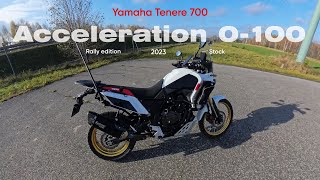 Yamaha Tenere 700 Rally 2023 Acceleration 0100 [upl. by Eelyam]