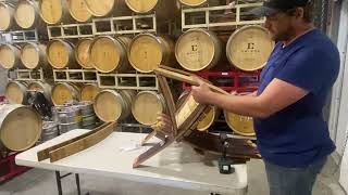 Wine Barrel Workshop Adirondack Chair [upl. by Daeriam986]