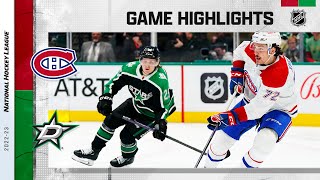 Canadiens  Stars 1223  NHL Highlights 2022 [upl. by Kerril]