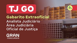 Concurso TJ GO  Gabarito Extraoficial Analista Judiciário – Área Judiciária  Oficial de Justiça [upl. by Claude]