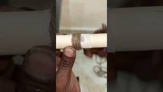 Easy way to Repair a Hole in a Broken Plastic Pipe Yourself shorts diy tips [upl. by Acireed]