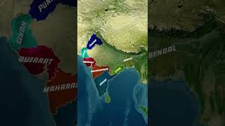 National Anthem of India  भारत का राष्ट्रगान  Map Animation [upl. by Aihtyc]