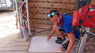 TEST CAROTTEUSE HILTI DD150  FIXATIONS ET COLONNE [upl. by Scrogan]