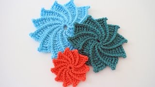 How to Crochet the Spiral Crochet Flower [upl. by Nivlac]