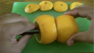 Using oranges to put a patina on your bushcraft knife [upl. by Lilaj117]