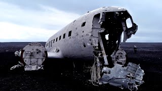 Abandoned DC Plane on Sólheimasandur in Iceland  DJI Mini 2 Drone Footage  Marc Travels 2021 [upl. by Warila478]